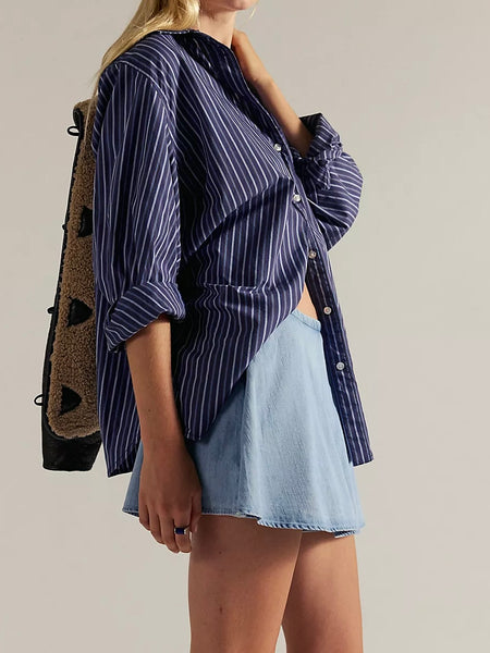 Free People Paradise Found Denim Skort - Capri Blue