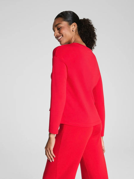 SPANX AirEssential Relaxed Long Sleeve Top - Spanx Red