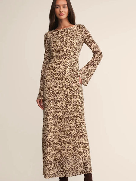 ZSupply Campbell Floral Maxi Dress - Chocolate Cherry