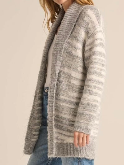 ZSupply Level Up Cardigan - Light Heather Grey