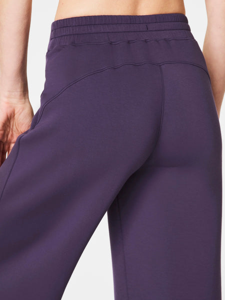 SPANX Air Essentials Wide Leg Pant - Aubergine
