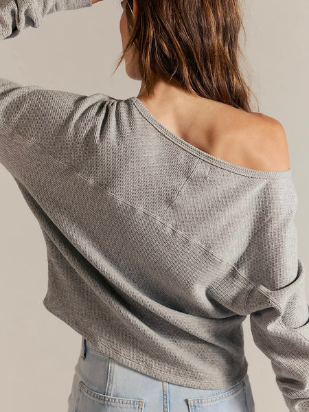 Free People Jess Long Sleeve - Heather Grey