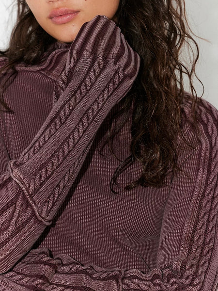 Free People Breezy Swit Top - Vintage Grape