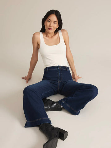 ZSupply Rilynn Wide Leg Trouser - Dark Rinse