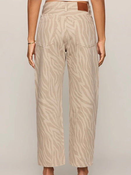ZSupply The Off Duty Bowed Ankle Pant - Zebra Soapstone