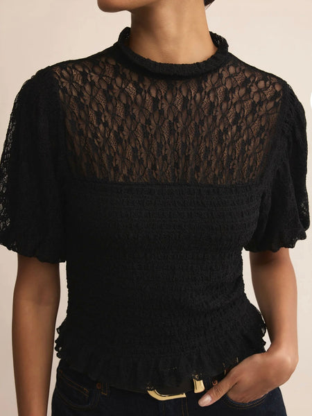 ZSupply Glimpse Lace Top - Black