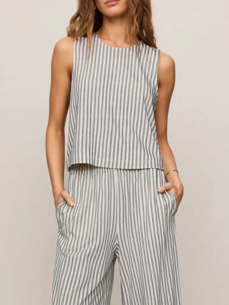ZSupply Sloane Knit Striped Top - Eclipse
