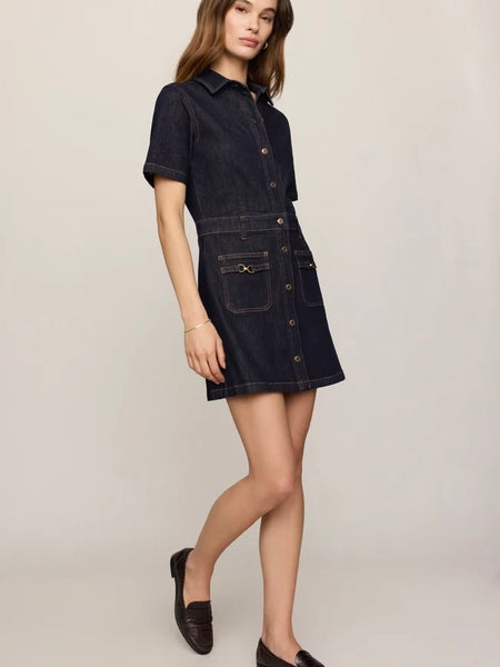 ZSupply The Crush Denim Dress - Midnight Air