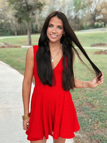 Free People Cant Help It Mini Dress - High Risk Pepper