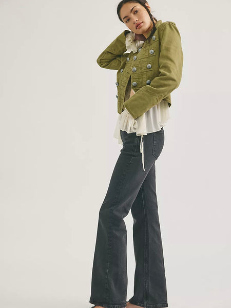 We The Free Double Knot High Rise Straight Jeans - Dark Horizon