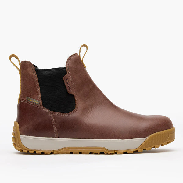 XtraTuf Men’s Waterproof Leather Ankle Deck Boot - Earth Brown