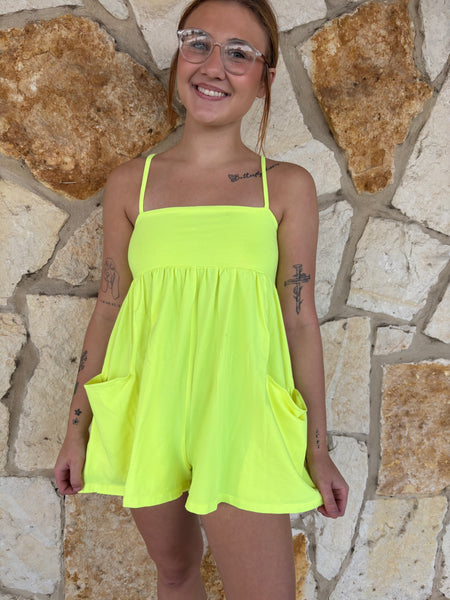 Free People Hot Shot Strappy Romper - All