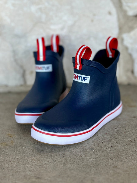 XtraTuf Kids’ Ankle Deck Boot - Navy Blue