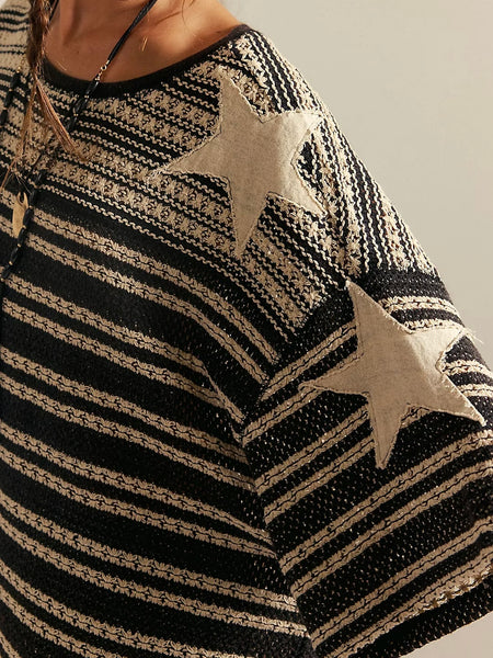 Free People Fun In The Sun Tee - Oreo Combo