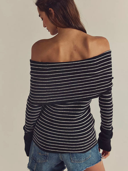 Free People Evergreen SoftSpun Sweater - Black