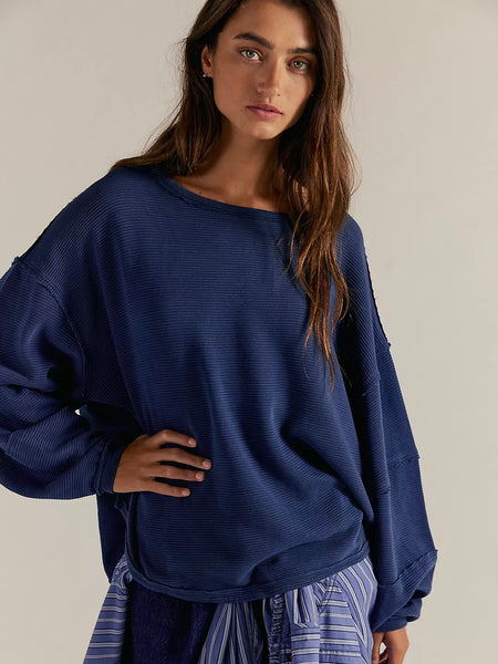 Free People Total Eclipse Tee - Deeper Iris