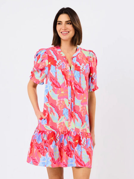 Natalia Dress- Fiji Breeze Pink