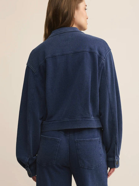 ZSupply Heritage Knit Denim Jacket - Indigo