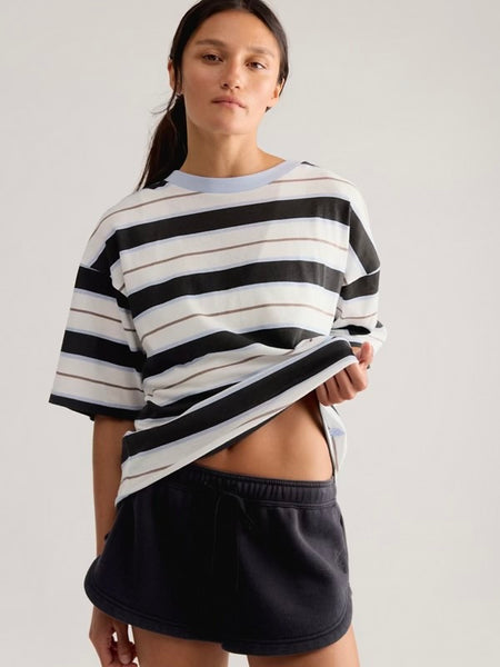 Free People Tackle Stripe Tee - Electric