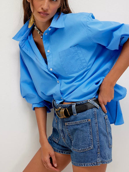 Free People Bettie Sailor Shorts - Vixen