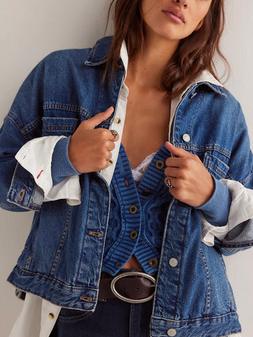 We The Free Opal Swing Denim Jacket