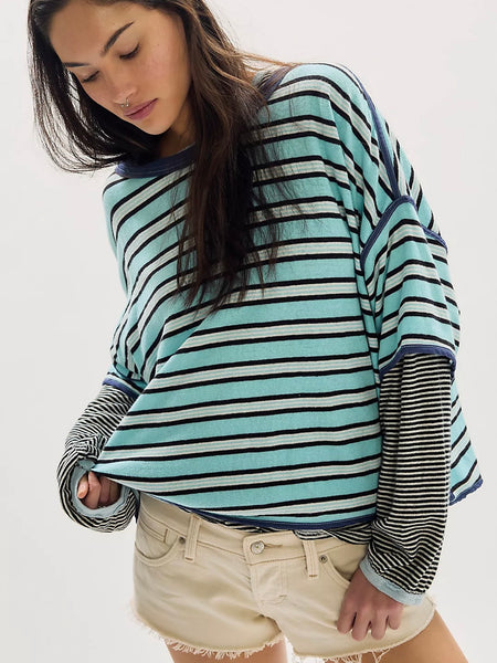 Free People Clean Lines Rugby Tee - All Colors