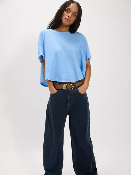 Free People Elsie Swing Tee - Blissful Blue
