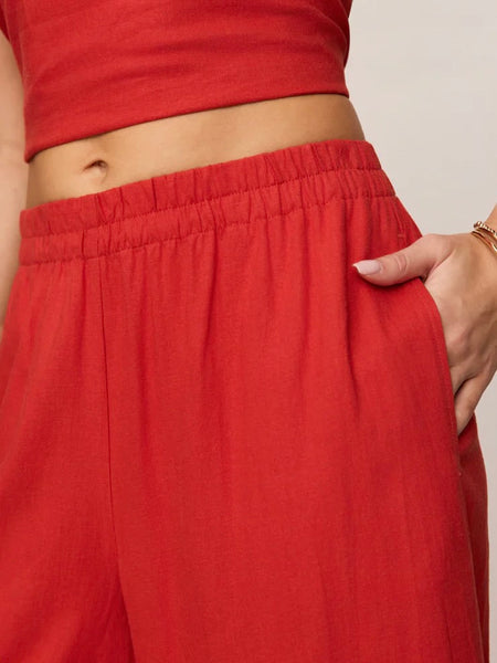 ZSupply Scout Linen Pant - Chili Pepper