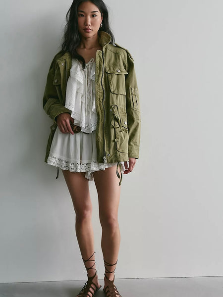Free People Marlow Surplus Jacket - Olivine