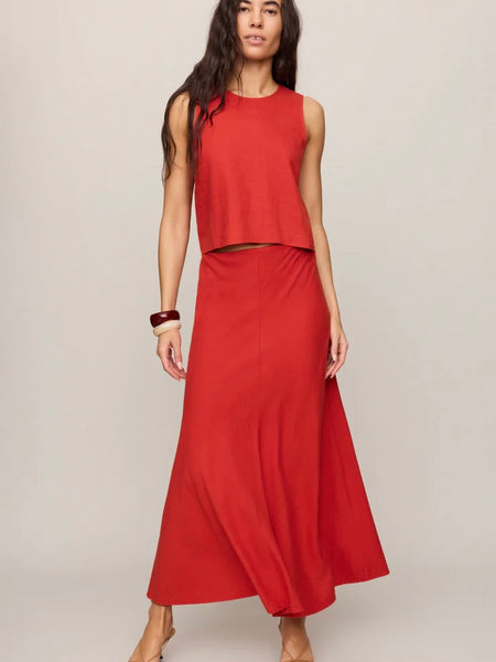 ZSupply Sloane Linen Top - Chili Pepper