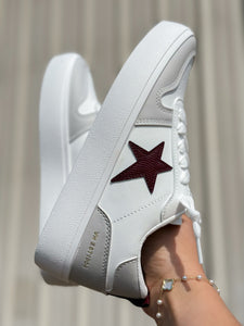 Aura Star Sneakers- Maroon