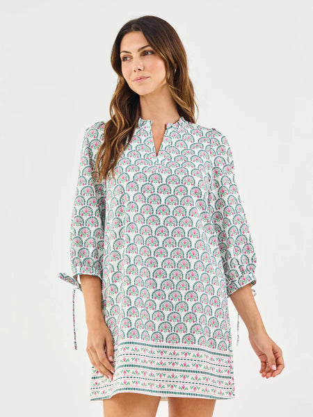 Lainey Dress- Flora White