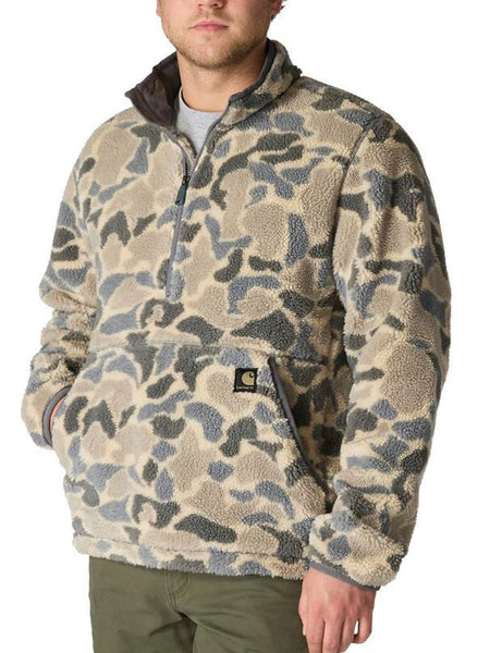 Carhartt Men's Loose Fit Fleece Pullover - Khaki Vintage Camo