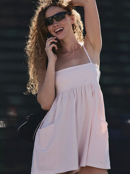 Free People Hot Shot Strappy Romper - All