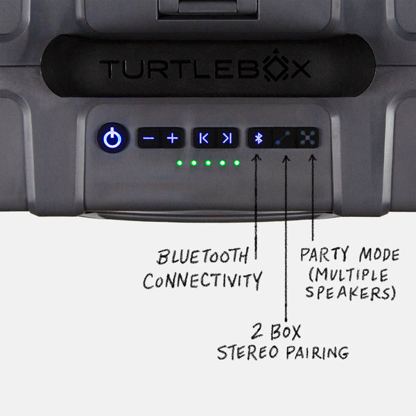 Turtlebox Grande Portable Speaker - Gray