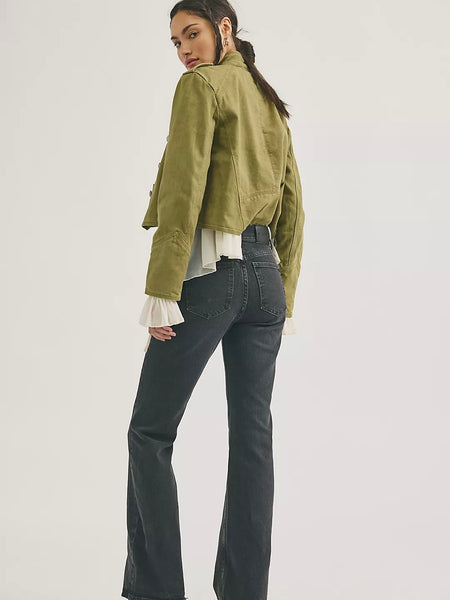 We The Free Double Knot High Rise Straight Jeans - Dark Horizon