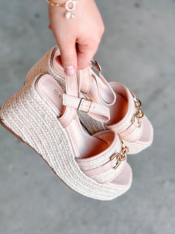 Renata Wedge- Beige