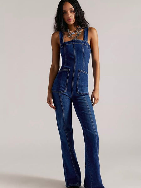 Free People Suns Out Bootcut Jumpsuit - Erica