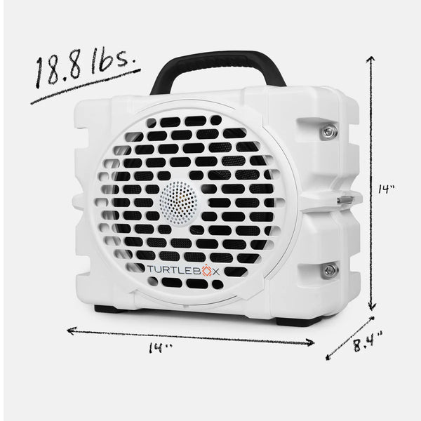 Turtlebox Grande Portable Speaker - White