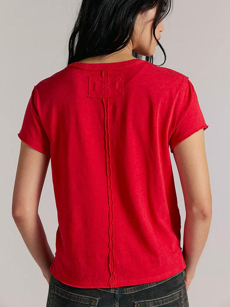 Free People Nova Tee - High Risk Red