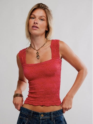 Free People Love Letter Cami - Salsa