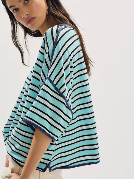 Free People Clean Lines Rugby Tee - All Colors
