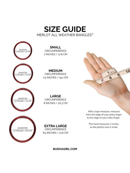 Budha Girl All Weather Bangles - Merlot