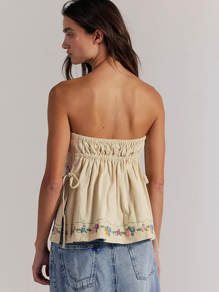 Free People Doily Days Tube Top - Cream Combo