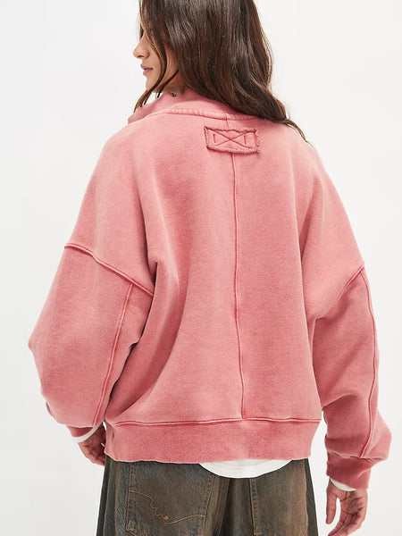 Free People Timeless Pullover - Salsa