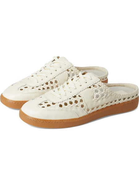Notice Slide on Sneaker - Off White Woven Stella