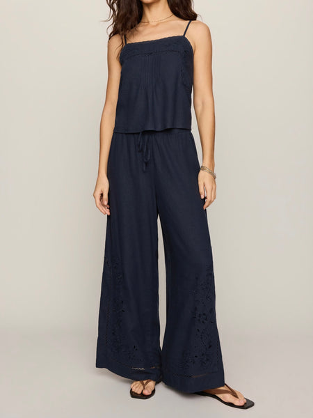 ZSupply Sid Embroidered Woven Pants - Eclipse