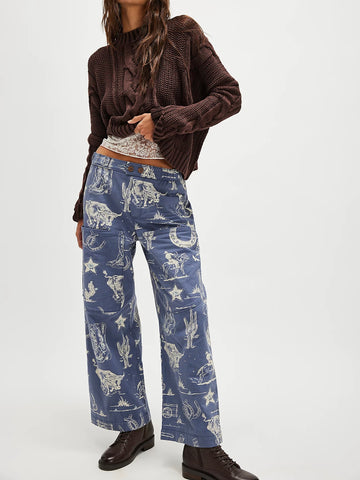 Free People Seaside Pull-On Pant Rodeo