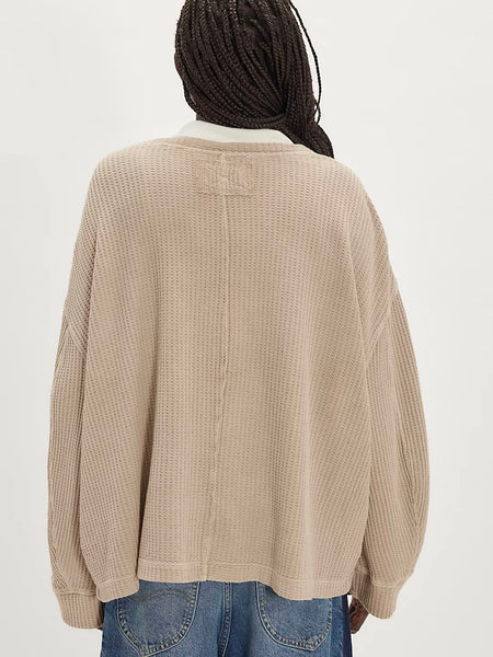 Free People Dawson Pocket Thermal - Smooth Stone