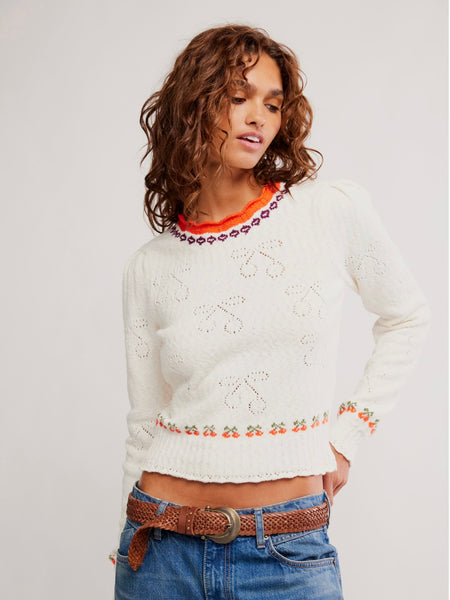 Free People Tilly Pullover - Coconut Milk Combo